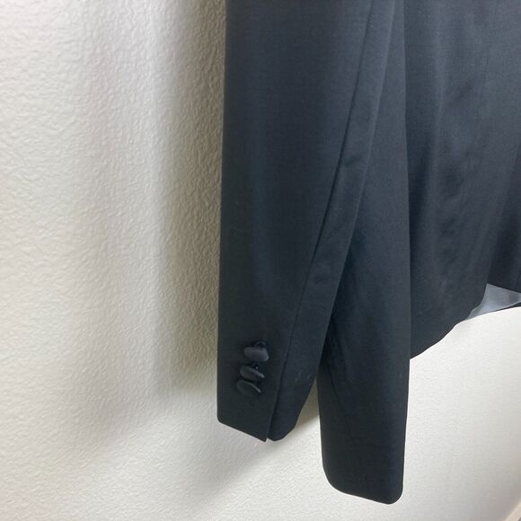 Tallia Uomo Men's Black Tuxedo Jacket Size 44R Wedding Prom - Picture 5 of 8